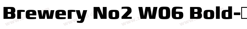 Brewery No2 W06 Bold字体转换